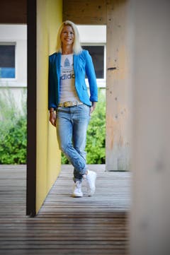 Auch abseits der Leichtathletik-Arenen macht Linda Züblin eine gute Figur. (Bild: Reto Martin)