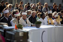 Interreligišse Feier zum eidgenšssischen Bettag, Klosterplatz, St. Gallen (Bild: Peter Käser)