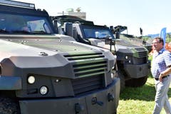 Zahlreiche Besucher kamen ans Panzertreffen nach Bürglen. (Bild: Mario Testa)