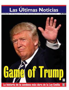 Die chilenische Zeitung "Las Ultimas Noticias". (Bild: Printscreen)