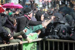 300 Protestierende wurden verhaftet. (Bild: Keystone)