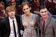 7. Juli 2009: Rupert Grint, Emma Watson und Daniel Radcliffe an der Weltpremiere von "Harry Potter and the Half Blood Prince" in London. (Bild: Keystone)