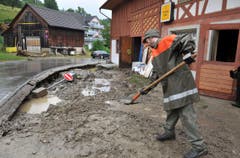 Schlamm und Dreck bei der Lomäg Bar in Kradolf. (Bild: Nana do Carmo)