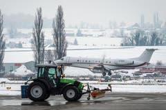 WEF-Hochbetrieb auf dem Flugplatz Altenrhein: Medienrundgang (Bild: Michel Canonica)
