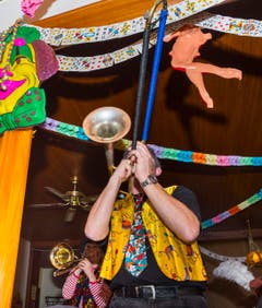Beizenfasnacht mit Guggenmusik im Schöntal Ermatingen (Bild: Andrea Stalder)