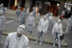 G20-Gipfel - Kunstaktion "1000 Gestalten" (Bild: Keystone)