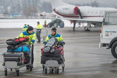 WEF-Hochbetrieb auf dem Flugplatz Altenrhein: Medienrundgang (Bild: Michel Canonica)