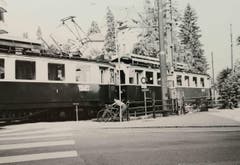 Eine Komposition des "Gaiserbähnli" bei der Hochwacht. (Bild: Stadtarchiv der Ortsbürgergemeinde St.Gallen)
