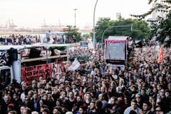 Protest against G20 Summit in Hamburg (Bild: Keystone)
