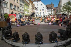 Historische Kulisse: Blick von der Bühne auf den Hof zu Wil. (Bild: Ralph Ribi)