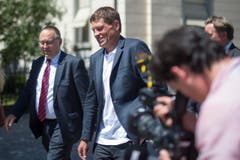 Sichtlich gelöst trotz der schweren Anschuldigungen: Jan Ullrich. (Bild: Benjamin Manser)