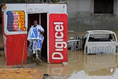 Starke Regenfälle haben Teile Haitis unter Wasser gesetzt. (Bild: Keystone)