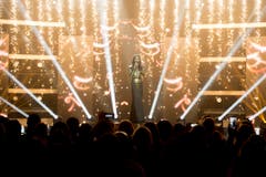 Conchita Wurst präsentierte ihren Siegersong "Rise Like A Phoenix". (Bild: Keystone)