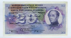 General Dufour ziert die Vorderseite der 20er-Note... (Bild: Archiv der SNB)
