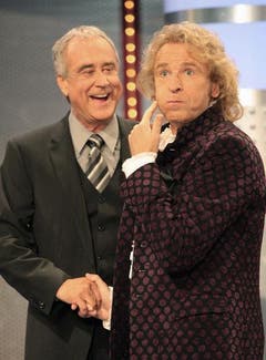 Showlegenden unter sich: Kurt Felix und Thomas Gottschalk. (Bild: Keystone)