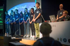 Frage an Frage, Antwort auf Antwort: In sieben Minuten wollten die Schülerinnen und Schüler so viel wie möglich erfahren. (Bild: Benjamin Manser)