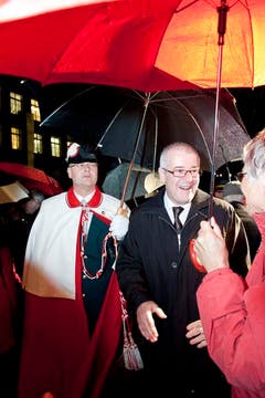 Hans Altherr wird in Trogen gefeiert. (Bild: Martina Basista)