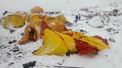 Nepal Earthquake Avalanche (Bild: Keystone)