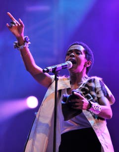 Hands up, Baby hands up... Lauryn Hill im Element. (Bild: Reto Martin)