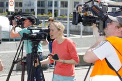 Grosses Interesse der Medien. (Bild: Rudolf Hirtl)