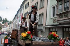 Mitglieder der Gruppe "Jodlerklub Passwang mit Steinbrecher". (Bild: Keystone)