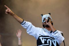 Der Rapper mit der Pandamaske: Cro. (Bild: Urs Jaudas)