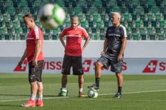 PK und Training Schweiz. Nationalmannschaft (Bild: Michel Canonica)