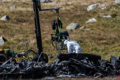 SUPERPUMA, ABSTURZSTELLE, UNFALL, (Bild: SAMUEL GOLAY (KEYSTONE/TI-PRESS))
