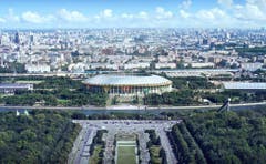 Moskau (12,2 Mio. Einwohner)Stadion: Olympiastadion LuschnikiKapazität: 81'000Kosten (Umbau): ca. 400 Mio. FrankenWiedereröffnung: November 2017Klub: vorwiegend russische NationalmannschaftWM-Spiele: Gruppenphase (4, darunter Eröffnungsspiel), Achtelfinal (1), Halbfinal (1), Final (Bild: Handout Fifa)