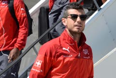 Er setzte den Kopfball in den Schlusssekunden an den Pfosten: Unglücksrabe Blerim Dzemaili. (Bild: Keystone)