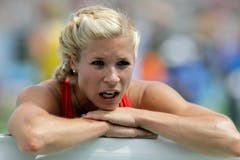 Linda Züblin an der EM 2010 in Barcelona. (Bild: ARNO BALZARINI (KEYSTONE))
