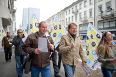 Der Zug durch die Innenstadt. (Bild: Michel Canonica)