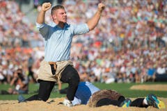 SCHWINGEN, SCHWINGFEST, EIDGENOESSISCHES SCHWING- UND AELPLERFEST ESTAVAYER 2016, ESAF, FETE FEDERALE DE LUTTE ET DES JEUX ALPESTRES, FESTA FEDERALE DEI LOTTATORI E DEGLI ALPIGIANI, (Bild: Keystone)