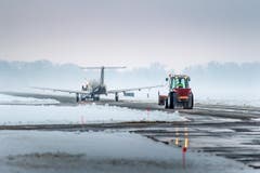 WEF-Hochbetrieb auf dem Flugplatz Altenrhein: Medienrundgang (Bild: Michel Canonica)