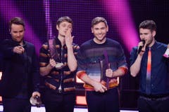 Revolverheld wurden als beste Rock-/Pop-Band national ausgezeichnet. (Bild: Keystone)