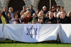 Interreligišse Feier zum eidgenšssischen Bettag, Klosterplatz, St. Gallen (Bild: Peter Käser)