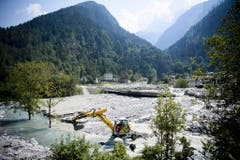 SWITZERLAND LANDSLIDE (Bild: GIAN EHRENZELLER (KEYSTONE))