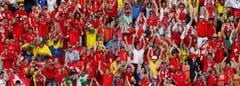 Die Schweizer Fans haben Grund zum Jubeln. (Bild: Keystone)