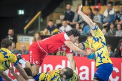 Handball: LŠnderspiel Schweiz - Bosnien (Bild: Michel Canonica)
