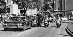 Die Präsidentschaft Kennedys nahm am Freitag, 22. November 1963, durch ein Attentat ein tragisches Ende. (Bild: Keystone)