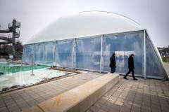 Im Sommer tummeln sich im Seebad Tausende Sonnenhungrige - jetzt wird das Bad auch im Winter genutzt. (Bild: Reto Martin)