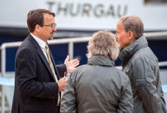 Stadtammann David H. Bon im Gespräch mit Besuchern. (Bild: Reto Martin)