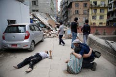 Powerful earthquake hits Nepal (Bild: Keystone)