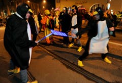 Die Frauenfelder Narren sind unterwegs. (Bild: Reto Martin)