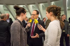 Marc Mächler ist nach seiner Wahl ein gefragter Mann. (Bild: Michel Canonica)