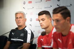 PK und Training Schweiz. Nationalmannschaft (Bild: Michel Canonica)