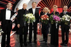 Didier Cuche und Mummenschanz fehlten: Die Preisträgerinnen und -träger der Swiss Awards. (Bild: Keystone)