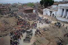 Powerful earthquake hits Nepal (Bild: Keystone)