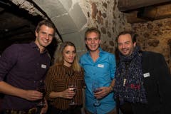 Von links nach rechts: Nicolas Senn, Lina Button, Reto Scherrer, Florian Rexer. (Bild: Andrea Stalder)