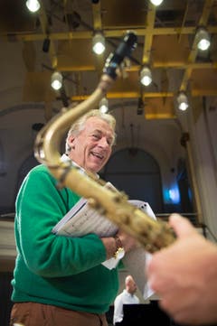 Pepe Lienhard verströmt gute Laune. (Bild: Urs Bucher)